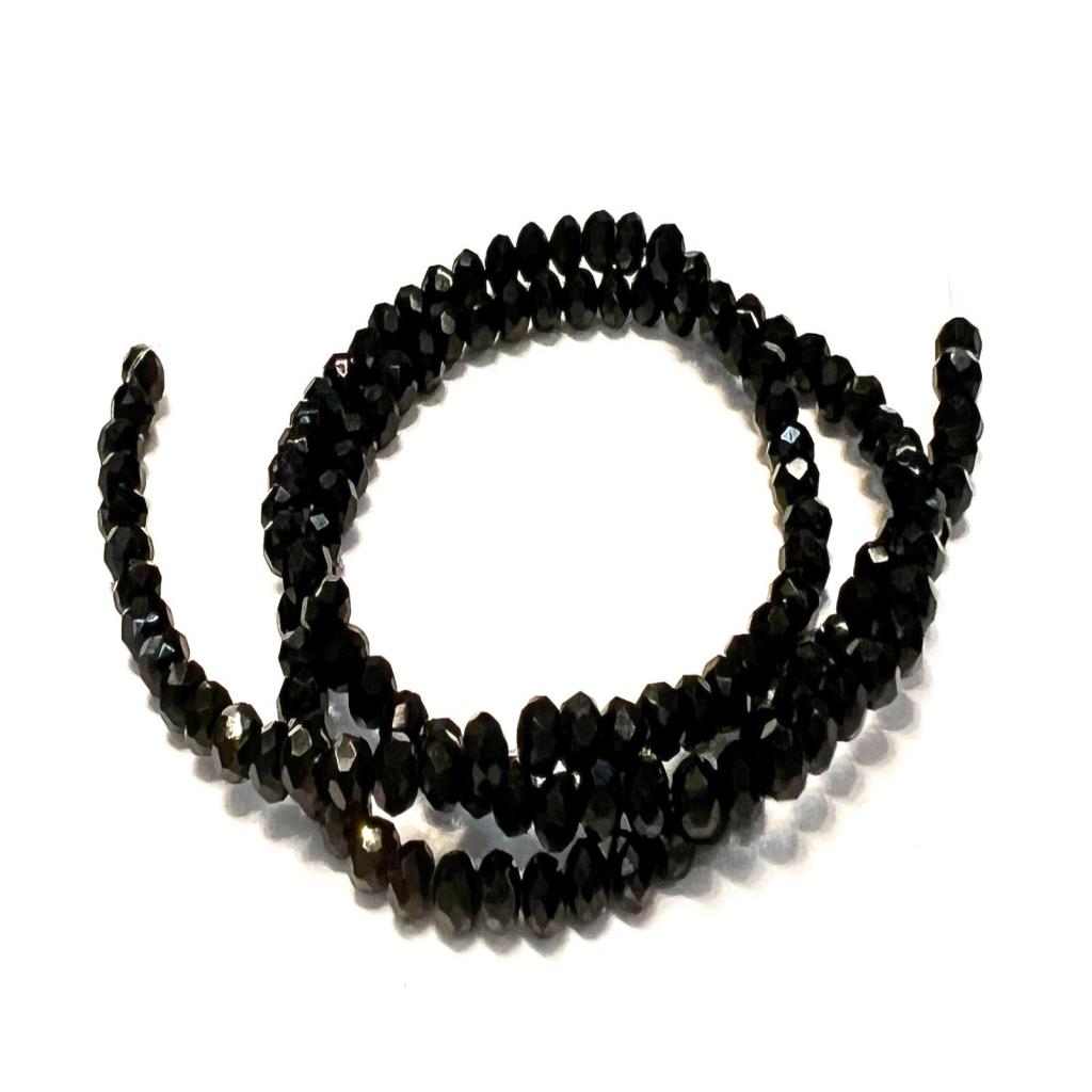 CRISTAL CHECO 4 MM  (140 piezas x tira aprox) (NEGRO)
